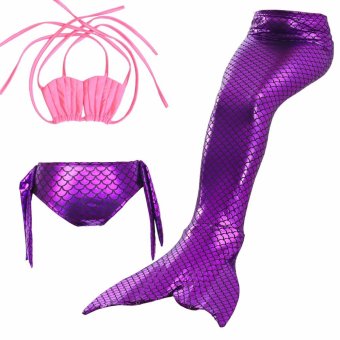 2017 New Summer 4-10 Y Toddler Girls Mermaid Tail Princess 3pcs/setSwimsuit Color Blocking Kids Bathing Suit Costume S002 PinkF - Intl June 2018 - 2 2017 New Summer 4-10 Y Toddler Girls Mermaid Tail Princess 3pcs/setSwimsuit Color Blocking Kids Bathing Suit Costume S002 PinkF - intl - 2