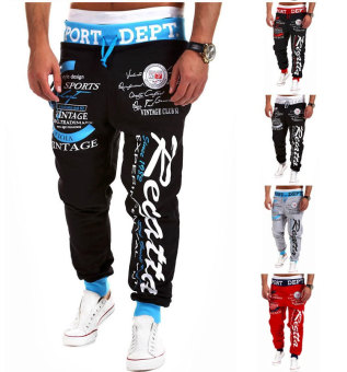 'Men''s Fashion Casual Letters Printed Patch Pocket Sports Bundle Foot Cotton Sweat Absorbent Pants Trousers Joggers(Color:Black2)' May 2018 - 4 'Men''s Fashion Casual Letters Printed Patch Pocket Sports Bundle Foot Cotton Sweat Absorbent Pants Trousers Joggers(Color:Black2)' - 4