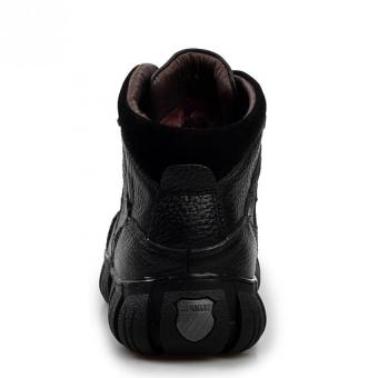 AD NK FASHION Men's Fashion Leather Safety Shoes WinterBoots(Black)AK186 - Intl June 2018 - 4 AD NK FASHION Men's Fashion Leather Safety Shoes WinterBoots(Black)AK186 - intl - 4