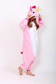 Adult Unisex Unicorn Animal Kigurumi Onesies Pajamas Cosplay Birthday Party Wear,Pink June 2018 - 3 Adult Unisex Unicorn Animal Kigurumi Onesies Pajamas Cosplay Birthday Party Wear,Pink - 3