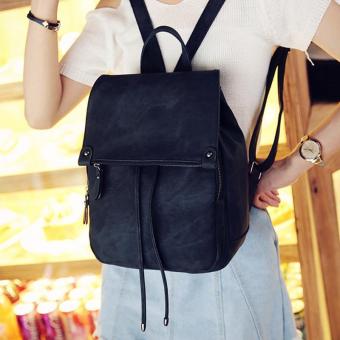 Amart Fashion Women Drawstring Backpack Solid Color Teenagers GirlsTop-handle Backpacks Racksack (Black) - Intl June 2018 - 3 Amart Fashion Women Drawstring Backpack Solid color Teenagers GirlsTop-handle Backpacks Racksack (Black) - intl - 3