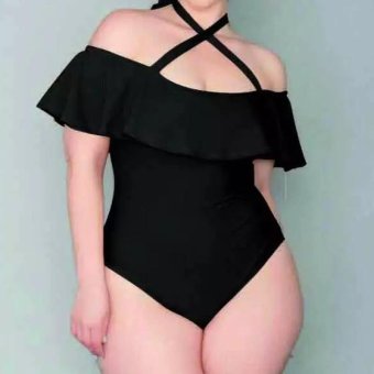 Amart Sexy Women Off Shoulder Ruffle Swim Wear High Cut BathingSuit Monokini Swimwear One Piece Swimsuit Plus Size - Intl June 2018 - 2 Amart Sexy Women Off Shoulder Ruffle Swim Wear High Cut BathingSuit Monokini Swimwear One Piece Swimsuit Plus Size - intl - 2