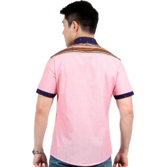 Attraxion Norman Bohemian Stripe Polo For Men (Pink) June 2018 - 3 Attraxion Norman Bohemian Stripe Polo for Men (Pink) - 3