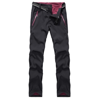 Autumn Men's Thick Thermal Waterproof Windproof Outdoor Hiking Camping Cycling Pants(Black) - Intl April 2018 - 2 Autumn Men's Thick Thermal Waterproof Windproof Outdoor Hiking Camping Cycling Pants(Black) - intl - 2