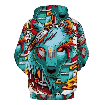 Autumn Winter New Fashion Thin Cap Sweatshirts 3d Print WolfMen/women Hooded Hoodies Casual Hoody Tops - Intl July 2018 - 2 Autumn Winter New Fashion Thin Cap Sweatshirts 3d Print WolfMen/women Hooded Hoodies Casual Hoody Tops - intl - 2