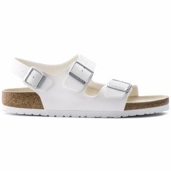 Birkenstock Milano Birko-Flor Flat Slippers (White) June 2018 - 3 Birkenstock Milano Birko-Flor Flat Slippers (White) - 3
