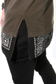 BLKSHP Black Bandana Hem Longline Tee June 2018 - 4 BLKSHP Black Bandana Hem Longline Tee - 4