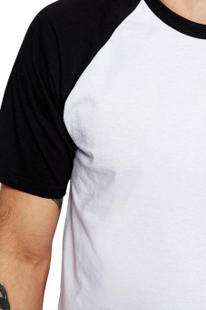 BLKSHP Classic Contrast Raglan Tee (White/Black) April 2018 - 4 BLKSHP Classic Contrast Raglan Tee (White/Black) - 4