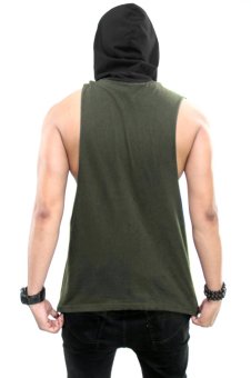 BLKSHP Dark Style Dropped Armholes With Contrast Hood (Army/Black) April 2018 - 3 BLKSHP Dark Style Dropped Armholes with Contrast Hood (Army/Black) - 3