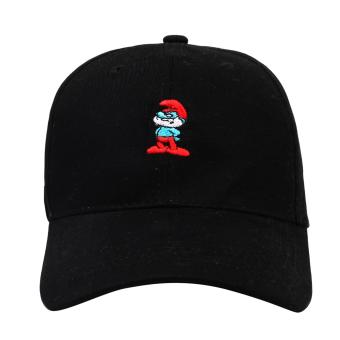 Cap City Plain Adjustable Fashion Smurfs Embroidery Baseball Cap(Black) June 2018 - 2 Cap City Plain Adjustable Fashion Smurfs Embroidery Baseball Cap(Black) - 2