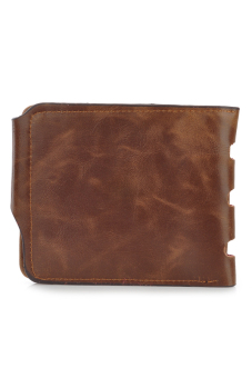 Casual Folding Split Leather Wallet For Men Coffee June 2018 - 2 Casual Folding Split Leather Wallet for Men Coffee - 2