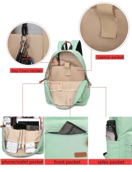 Casual Solid Women Backpack School Bag Large Capacity For Teenagers Girls Simple Travel Bags Lady Back Pack Bagpack (Black) - Intl July 2018 - 4 Casual Solid Women Backpack School Bag Large Capacity For Teenagers Girls Simple Travel Bags Lady Back Pack Bagpack (Black) - intl - 4
