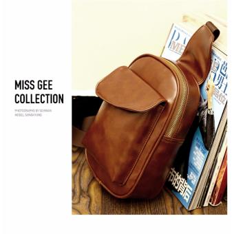 Chest Bag MEN Anti-theft Clasp Leather Bag Messenger Bag FashionMen's Bags June 2018 - 4 Chest Bag MEN Anti-theft Clasp Leather Bag Messenger Bag FashionMen's Bags - 4