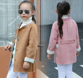 Children Fashion Girls Winter Coats Casual Overcoat Kid Thick WarmJacket (Khaki) - Intl June 2018 - 5 Children Fashion Girls Winter Coats Casual Overcoat Kid Thick WarmJacket (Khaki) - intl - 5