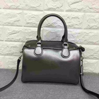 COACH MINI BENNETT SATCHEL IN METALLIC LEATHER SILVER/GUNMETAL April 2018 - 4 COACH MINI BENNETT SATCHEL IN METALLIC LEATHER SILVER/GUNMETAL - 4
