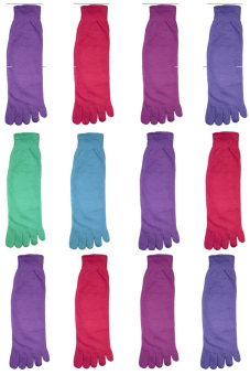 Colored Unisex Toe Socks Set Of 12 (Multicolor) June 2018 - 3 Colored Unisex Toe Socks Set of 12 (Multicolor) - 3