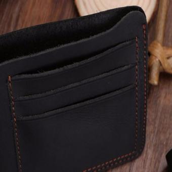 COWATHER Crazy Horse Leather Men Wallets Vintage Genuine Leather Wallet For Men Cowboy Top Leather Thin To Put Vertical Style Black - Intl June 2018 - 3 COWATHER Crazy Horse Leather Men Wallets Vintage Genuine Leather Wallet for Men Cowboy Top Leather Thin To Put Vertical Style Black - intl - 3