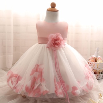 Elegant Girls Petals Dress Infant Kids Party Clothing Weddingpageant Formal Dresses Girls Gifts - Intl June 2018 - 2 Elegant girls petals dress infant kids party clothing weddingpageant formal dresses girls gifts - intl - 2