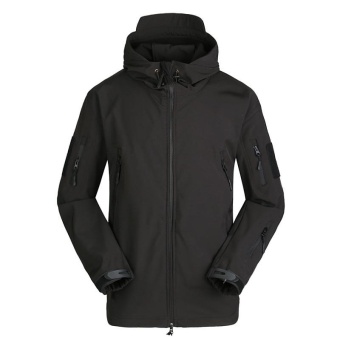 ESDY Shark Skin Soft Shell V4.0 Technology Wind Rain Multipurpose Raincoat Professional Outdoor Ski-wear Outdoor Jacket Coat Water-resistant Luker TAD Shark Skin Soft Shell Hoodie Military Airsoft Camping Hiking Clothing (Black) - Intl June 2018 - 2 ESDY Shark Skin Soft Shell V4.0 Technology Wind Rain Multipurpose Raincoat Professional Outdoor Ski-wear Outdoor Jacket Coat Water-resistant Luker TAD Shark Skin Soft Shell Hoodie Military Airsoft Camping Hiking Clothing (Black) - intl - 2