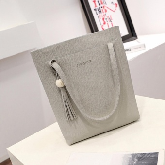 Fashion 3 In 1 Jingpin PU Leather Shoulder Bag Set (Grey) April 2018 - 2 Fashion 3 in 1 Jingpin PU Leather Shoulder Bag Set (Grey) - 2