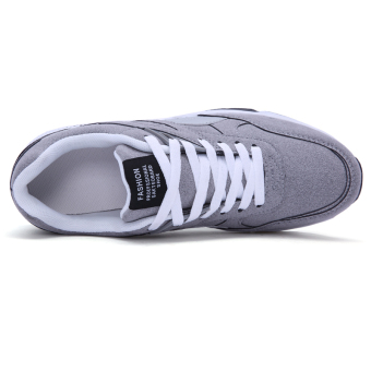 Fashion Casual Men Lace Up Running Sneakers Shoes (GREY) - Intl July 2018 - 4 Fashion Casual Men Lace Up Running Sneakers Shoes (GREY) - Intl - 4