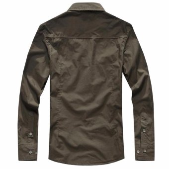 Fashion Men Air Force Flight Suit Casual Style Long-Sleeve Casual Shirts - Intl June 2018 - 2 Fashion Men Air Force Flight Suit Casual Style Long-Sleeve Casual Shirts - intl - 2