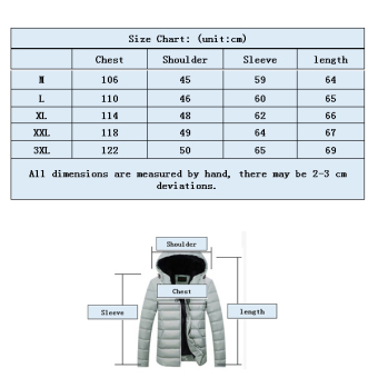 Fashion Men's Winter Warm Hooded Light Weight Down Jacket Coat(Blue) - Intl July 2018 - 5 Fashion Men's Winter Warm Hooded Light Weight Down Jacket Coat(Blue) - intl - 5