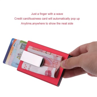Fashion Portable Business Credit Card Holder Outdoor CardsContainer With Money Clip(Blue) - Intl June 2018 - 4 Fashion Portable Business Credit Card Holder Outdoor CardsContainer With Money Clip(Blue) - intl - 4