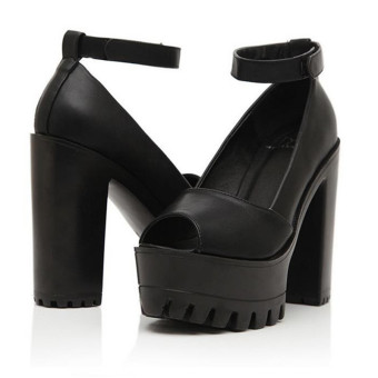 Fashion Women Sandals Pumps Platform Strappy Buckle Stiletto Shoes High Heels June 2018 - 2 Fashion Women Sandals Pumps Platform Strappy Buckle Stiletto Shoes High Heels - 2