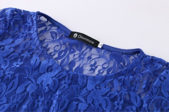 Fashion Women Sexy Floral Lace Short Sleeve Cocktail Evening PartyCasual Short Mini Dress Summer Bule Color June 2018 - 3 Fashion Women Sexy Floral Lace Short Sleeve Cocktail Evening PartyCasual Short Mini Dress Summer Bule Color - 3