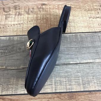 Faux Leather Slip-On Loafers Mules Almond Toe Buckle Vampsize41-black - Intl June 2018 - 3 faux leather Slip-On Loafers mules almond toe buckle vampsize41-black - intl - 3