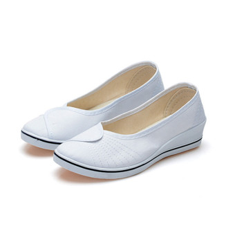 Female With Slope Comfortable Soft Work Shoes Beauty Dance Canvasshoes White - Intl June 2018 - 2 Female with slope Comfortable Soft Work shoes Beauty Dance Canvasshoes White - Intl - 2