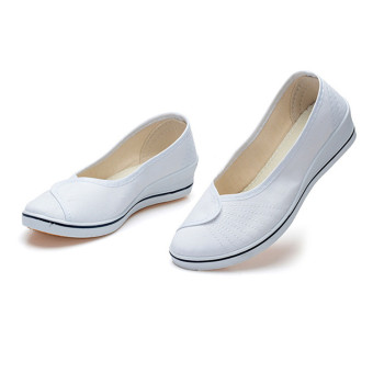 Female With Slope Comfortable Soft Work Shoes Beauty Dance Canvasshoes White - Intl June 2018 - 4 Female with slope Comfortable Soft Work shoes Beauty Dance Canvasshoes White - Intl - 4