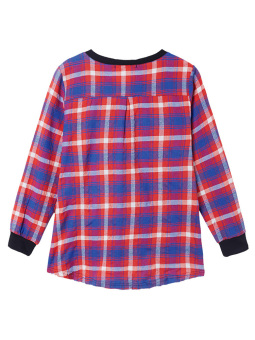 Five Star Store Zanzea Women Casual Long Sleeve Round Neck Check Plaid Casual Loose Tops Shirt Blouse Black - Intl June 2018 - 4 Five Star Store Zanzea Women Casual Long Sleeve Round Neck Check Plaid Casual Loose Tops Shirt Blouse Black - Intl - 4