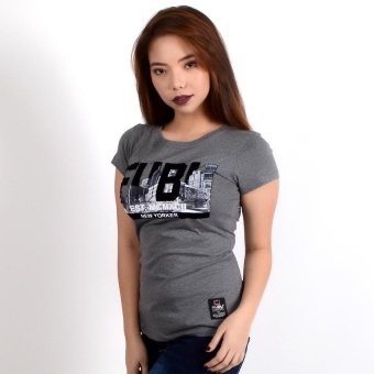 Fubu Queens FGT01-856 Round Neck T-Shirt (Dk.H.Gray) June 2018 - 2 Fubu Queens FGT01-856 Round Neck T-Shirt (Dk.H.Gray) - 2