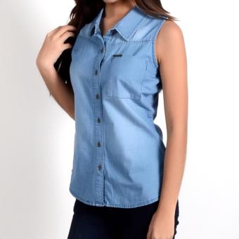 Fubu Queens QGT08-0001 Sleeveless Blouse (Medium Wash) June 2018 - 2 Fubu Queens QGT08-0001 Sleeveless Blouse (Medium Wash) - 2