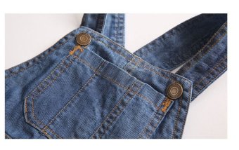 Grandwish Kid Denim Overall Loose Pants Jeans 24M-10T (Blue) - Intl June 2018 - 5 Grandwish Kid Denim Overall Loose pants Jeans 24M-10T (Blue) - intl - 5