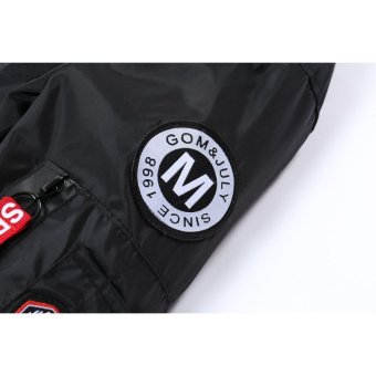 Grandwish Men American Flag Patches Jackets Bomber Jackets Casual Coat M-4XL (Light Grey) - Intl June 2018 - 5 Grandwish Men American flag Patches Jackets Bomber Jackets Casual Coat M-4XL (Light grey) - intl - 5