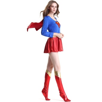Halloween Women Cosplay Superwoman Dresses Costume Ladies Cospaly Party Superhero Dress Sexy Fancy Costume For Adult - Intl June 2018 - 3 Halloween Women Cosplay Superwoman Dresses Costume Ladies Cospaly Party Superhero Dress Sexy Fancy Costume For Adult - intl - 3