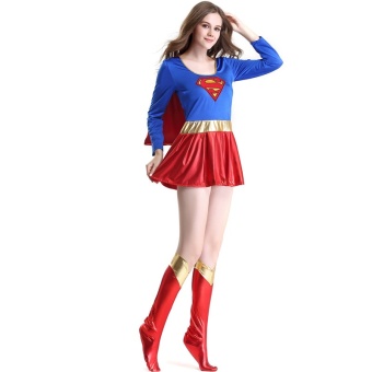 Halloween Women Cosplay Superwoman Dresses Costume Ladies Cospaly Party Superhero Dress Sexy Fancy Costume For Adult - Intl June 2018 - 2 Halloween Women Cosplay Superwoman Dresses Costume Ladies Cospaly Party Superhero Dress Sexy Fancy Costume For Adult - intl - 2