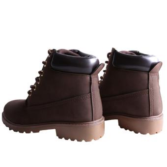 Hang-Qiao Fashion Women Ankle Martin Boots Military Combat Shoes Brown June 2018 - 4 Hang-Qiao Fashion Women Ankle Martin Boots Military Combat Shoes Brown - 4