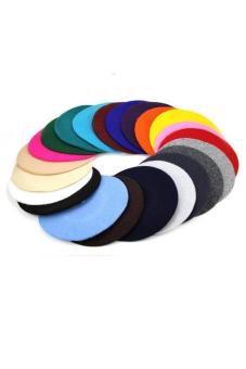 Hang-Qiao Women Beret Cap Vintage Solid Color Beanie Hat ClassicBerets Black June 2018 - 5 Hang-Qiao Women Beret Cap Vintage Solid Color Beanie Hat ClassicBerets Black - 5