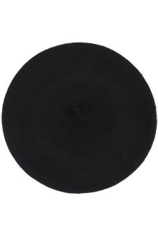 Hang-Qiao Women Beret Cap Vintage Solid Color Beanie Hat ClassicBerets Black June 2018 - 2 Hang-Qiao Women Beret Cap Vintage Solid Color Beanie Hat ClassicBerets Black - 2