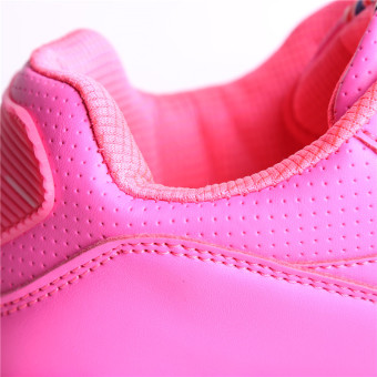 Hanyu Print Sports Fashion Casual Heeled Travel Shoes For Women Pink June 2018 - 5 Hanyu Print Sports Fashion Casual Heeled Travel Shoes for Women Pink - 5