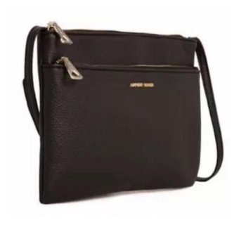 HDL Mango Double Compartments Crossbody Bag (Black) - Intl June 2018 - 2 HDL Mango Double Compartments Crossbody Bag (Black) - intl - 2