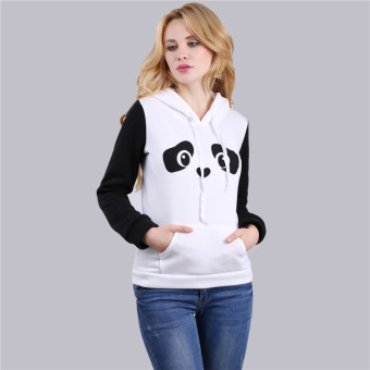 HengSong Women Ladies Casual Panda Pattern Long Sleeve Hooded Thicken Hoodies White - Intl June 2018 - 3 HengSong Women Ladies Casual Panda Pattern Long Sleeve Hooded Thicken Hoodies White - intl - 3