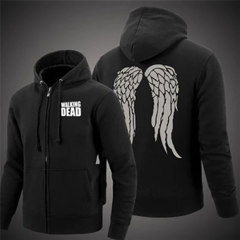 Hequ Fall And Winter The Wings Horn Hooded Hoodie Sweater JacketMen Black - Intl July 2018 - 3 Hequ Fall and Winter The Wings Horn Hooded Hoodie Sweater JacketMen Black - intl - 3