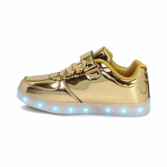 Hk Bubugao 1122 Deluxe Fashion Sport Dancing LED Lightning Boy's Sneaker Shoes (Gold) April 2018 - 3 Hk Bubugao 1122 Deluxe Fashion Sport Dancing LED Lightning Boy's Sneaker Shoes (Gold) - 3