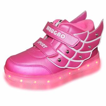 Hk Bubugao 55151A Deluxe Fashion Sports Dancing LED Lightning Girl's Sneakers Shoes (Fuchsia Pink) June 2018 - 3 Hk Bubugao 55151A Deluxe Fashion Sports Dancing LED Lightning Girl's Sneakers Shoes (Fuchsia Pink) - 3