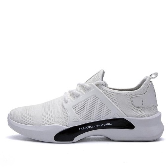 Hot Sale New Style Fly Weave Lower-Cut Running Shos Simple FashionPure Color Athleisure Walking Shoes For Man (white) - Intl April 2018 - 4 Hot Sale New Style Fly Weave Lower-Cut Running Shos Simple FashionPure Color Athleisure Walking Shoes for Man (white) - intl - 4